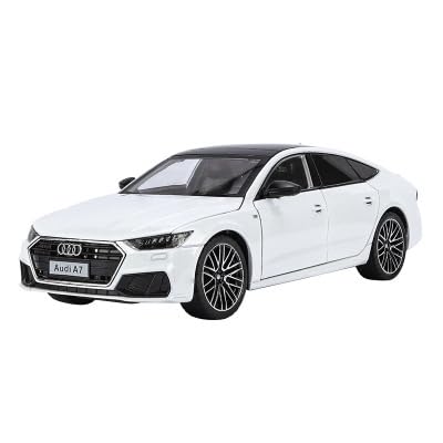 RAADIOSTORE  Audi A7 1:24 Model Car with Box, Zinc Alloy Pull Back Toy car with Sound and Light for Kids Boy Girl Gift [Colors as Per Stock]