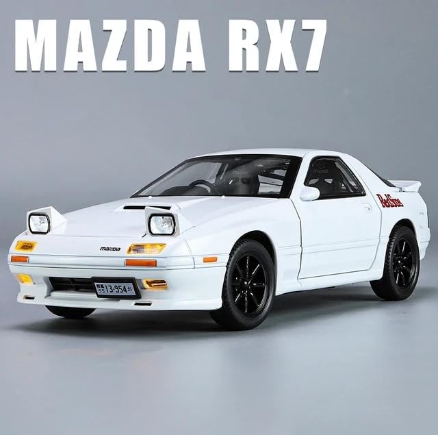 Mazda RX7 Alloy Die-cast Car with Famous popup Headlight Function Light and Music for Kids,Adults on Birthday (Mazda RX7) Colors As Per Stock