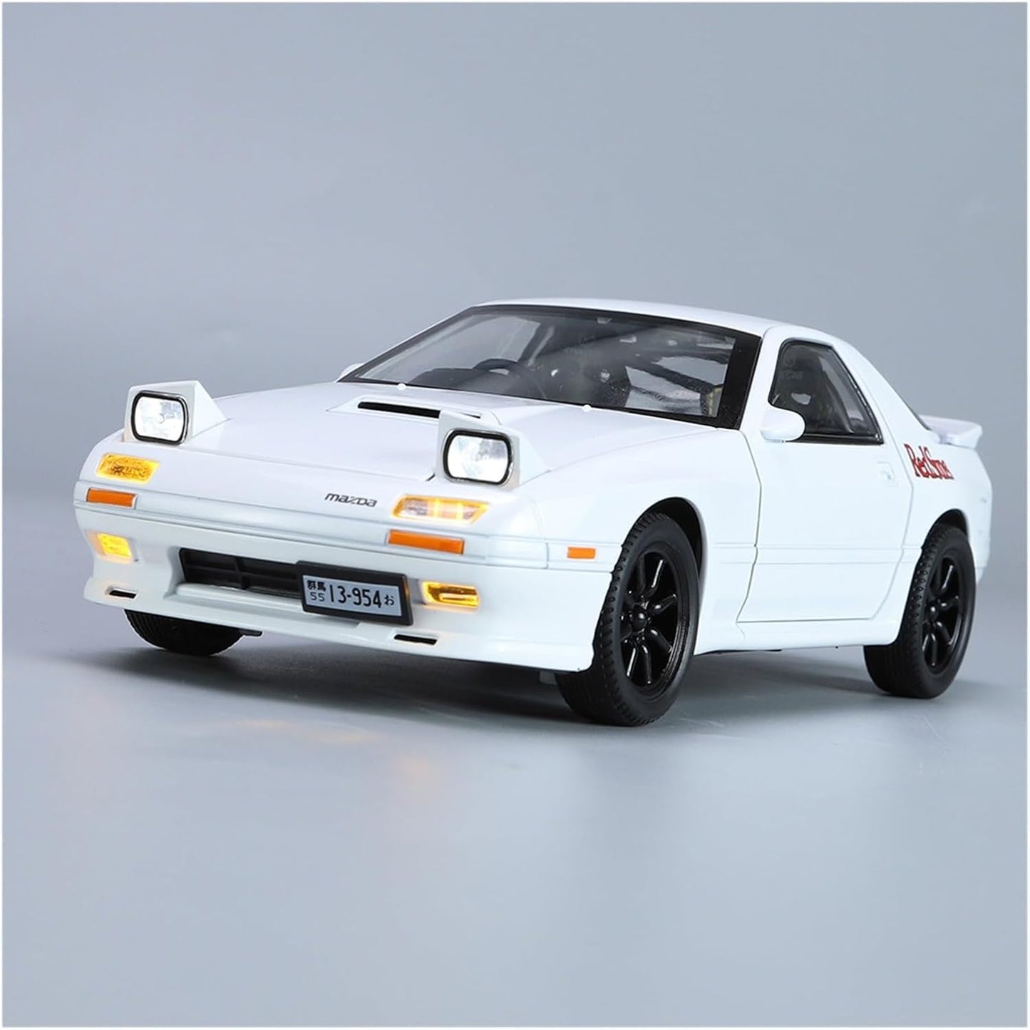 Mazda RX7 Alloy Die-cast Car with Famous popup Headlight Function Light and Music for Kids,Adults on Birthday (Mazda RX7) Colors As Per Stock