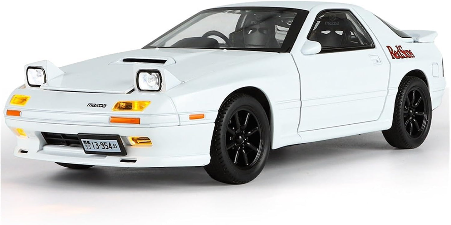 Mazda RX7 Alloy Die-cast Car with Famous popup Headlight Function Light and Music for Kids,Adults on Birthday (Mazda RX7) Colors As Per Stock